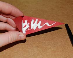 photo of adding glue