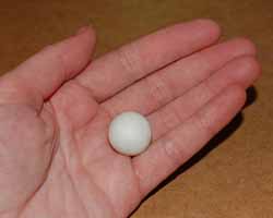 photo of white ball of clay