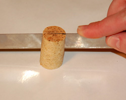 photo of slicing cork
