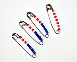 photo of beaded pins