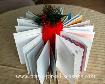 Christmas card holder craft