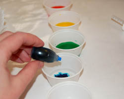 adding food color