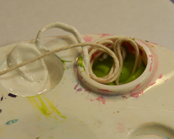 two colors of paint