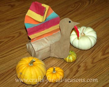 paper bag turkey craft