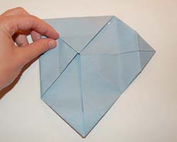 folding in second corner