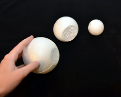 sliced foam balls