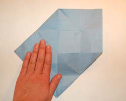 three sides folded in