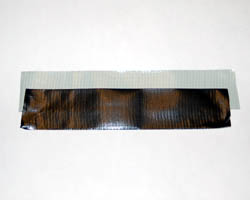 first strip of tape