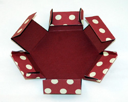 folding the lid tabs a second time