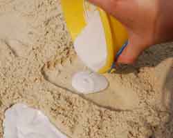 adding Plaster of Paris to bucket