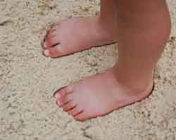 making footprints in the sand