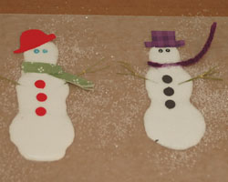 glue snowman craft