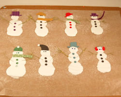 glue snowmen