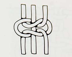 how to make a square knot