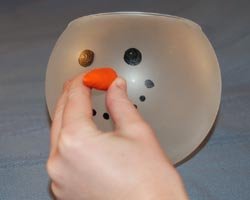 gluing on the nose