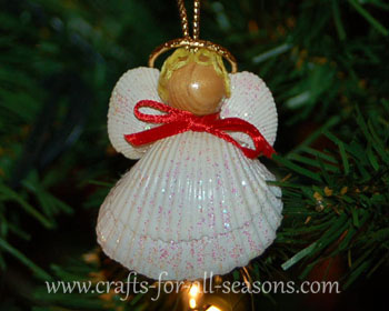 seashell angel ornament