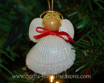 seashell angel ornament