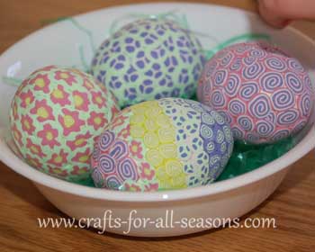 polymer clay eggs