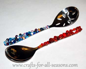 beaded spoons