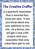 subscribe to The Creative Crafter