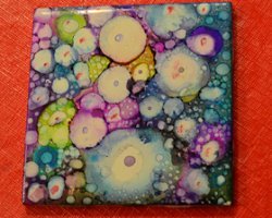 alcohol ink tile