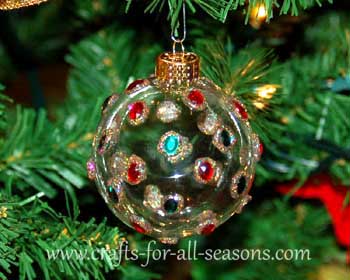 sparkling gem ornament