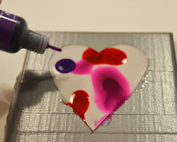 alcohol ink heart craft