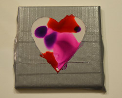 alcohol ink heart craft