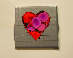 alcohol ink heart craft