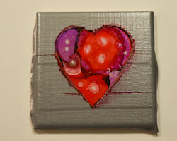 alcohol ink heart craft