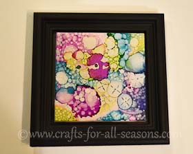 alcohol ink tile