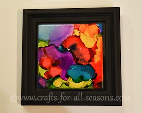 alcohol ink tile