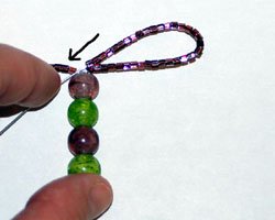 beaded dragonfly barrette