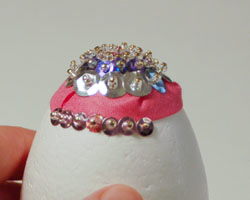 beaded egg craft