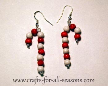 candy cane earrings