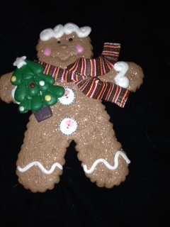 polymer clay gingerbread man