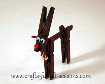 Clothespin Reindeer Craft