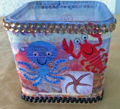 Sea Creatures Vase