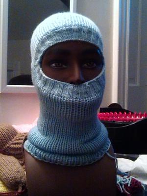 knitted hood hat