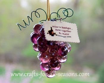 grape cluster ornament