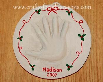 handprint plaque