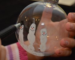 handprint snowman ornament