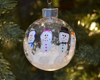 handprint snowman ornament