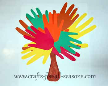 Tree sales handprint craft