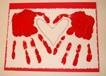 handprint valentines