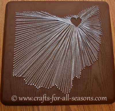 34 String Art Ideas That Charm and Delight: Creating Magic with Threads -  Pillar Box Blue