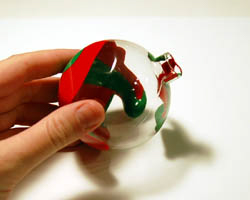 paint swirled ornament