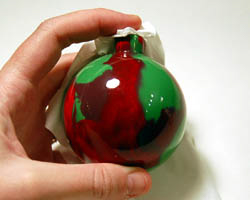 paint swirled ornament