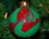 paint swirled ornament