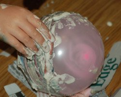 paper mache pumpkins